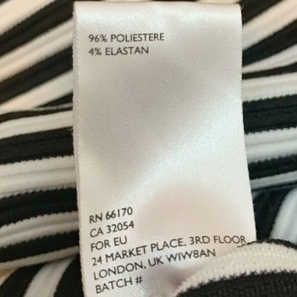 BDG Nautical Mod Stripe Sleeveless Mock Neck Trapeze Nautical Casual Dress - Picture 9 of 9